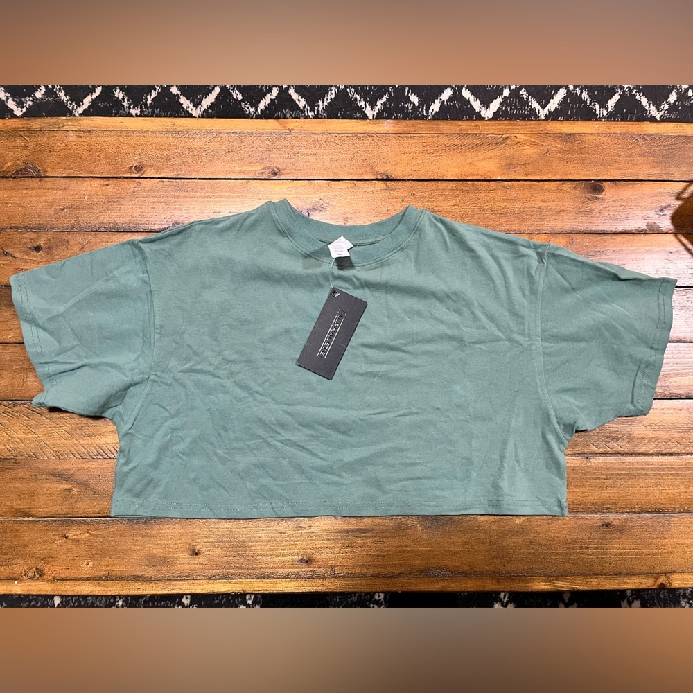 Alphalete Sage Origin Crop Top - Size Medium